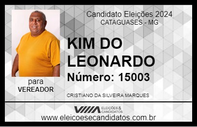 Candidato KIM DO LEONARDO 2024 - CATAGUASES - Eleições