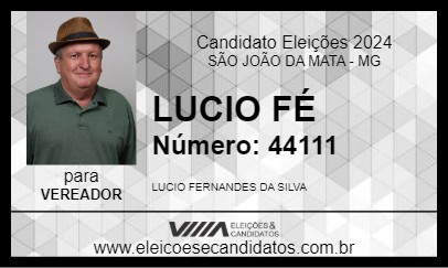 Candidato LUCIO FÉ 2024 - SÃO JOÃO DA MATA - Eleições