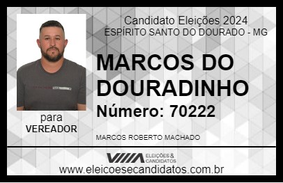 Candidato MARCOS DO DOURADINHO 2024 - ESPÍRITO SANTO DO DOURADO - Eleições