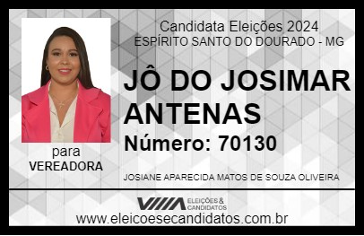 Candidato JÔ DO JOSIMAR ANTENAS 2024 - ESPÍRITO SANTO DO DOURADO - Eleições