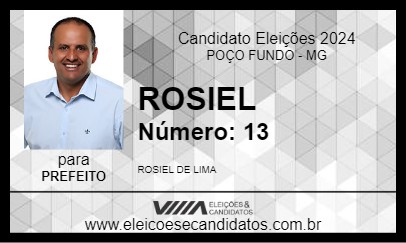 Candidato ROSIEL 2024 - POÇO FUNDO - Eleições