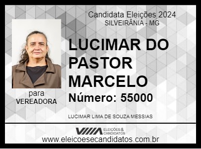 Candidato LUCIMAR DO PASTOR MARCELO 2024 - SILVEIRÂNIA - Eleições