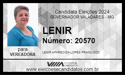 Candidato LENIR 2024 - GOVERNADOR VALADARES - Eleições