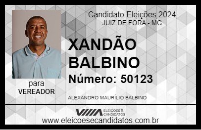 Candidato XANDÃO BALBINO 2024 - JUIZ DE FORA - Eleições