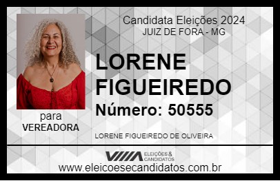 Candidato LORENE FIGUEIREDO 2024 - JUIZ DE FORA - Eleições