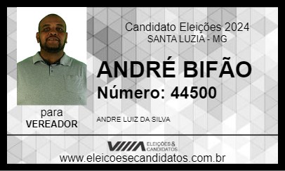 Candidato ANDRÉ BIFÃO 2024 - SANTA LUZIA - Eleições