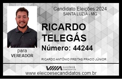 Candidato RICARDO TELEGÁS 2024 - SANTA LUZIA - Eleições