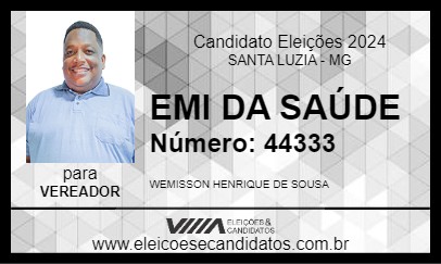 Candidato EMI DA SAÚDE 2024 - SANTA LUZIA - Eleições