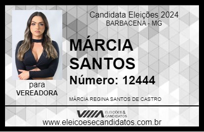 Candidato MÁRCIA SANTOS 2024 - BARBACENA - Eleições