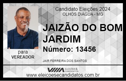 Candidato JAIZÃO DO BOM JARDIM 2024 - OLHOS D\ÁGUA - Eleições