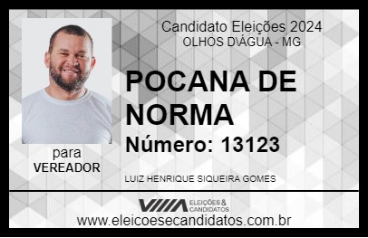 Candidato POCANA DE NORMA 2024 - OLHOS D\ÁGUA - Eleições