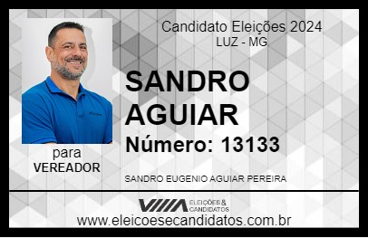 Candidato SANDRO AGUIAR 2024 - LUZ - Eleições