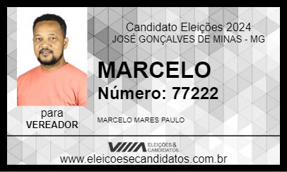 Candidato MARCELO 2024 - JOSÉ GONÇALVES DE MINAS - Eleições