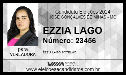 Candidato EZZIA LAGO 2024 - JOSÉ GONÇALVES DE MINAS - Eleições