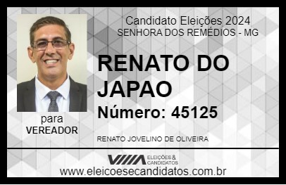 Candidato RENATO DO JAPAO 2024 - SENHORA DOS REMÉDIOS - Eleições