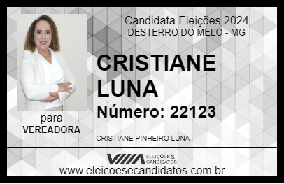 Candidato CRISTIANE LUNA 2024 - DESTERRO DO MELO - Eleições