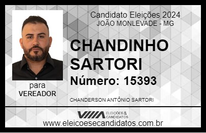 Candidato CHANDINHO SARTORI 2024 - JOÃO MONLEVADE - Eleições