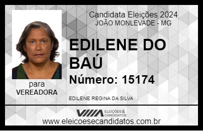 Candidato EDILENE DO BAÚ 2024 - JOÃO MONLEVADE - Eleições