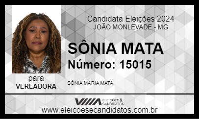 Candidato SÔNIA MATA 2024 - JOÃO MONLEVADE - Eleições