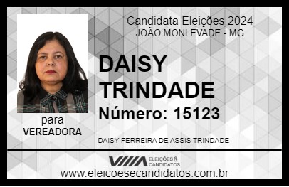 Candidato DAISY TRINDADE 2024 - JOÃO MONLEVADE - Eleições