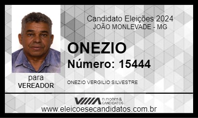 Candidato ONEZIO 2024 - JOÃO MONLEVADE - Eleições