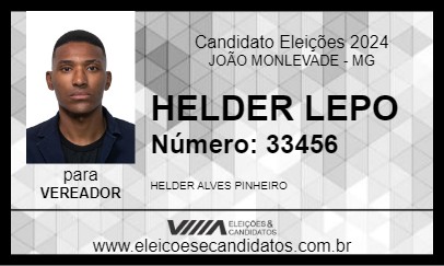 Candidato HELDER  LEPO 2024 - JOÃO MONLEVADE - Eleições