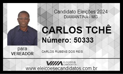 Candidato CARLOS TCHÊ 2024 - DIAMANTINA - Eleições