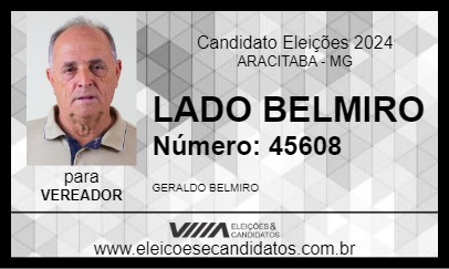 Candidato LADO BELMIRO 2024 - ARACITABA - Eleições