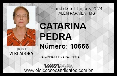 Candidato CATARINA PEDRA 2024 - ALÉM PARAÍBA - Eleições