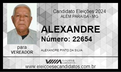 Candidato ALEXANDRE 2024 - ALÉM PARAÍBA - Eleições