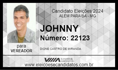 Candidato JOHNNY 2024 - ALÉM PARAÍBA - Eleições