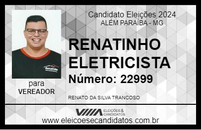 Candidato RENATINHO ELETRICISTA 2024 - ALÉM PARAÍBA - Eleições