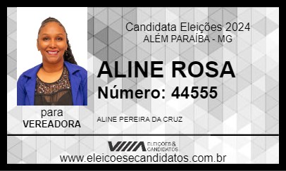 Candidato ALINE ROSA 2024 - ALÉM PARAÍBA - Eleições