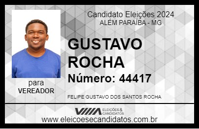 Candidato GUSTAVO ROCHA 2024 - ALÉM PARAÍBA - Eleições