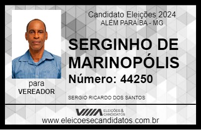 Candidato SERGINHO DE MARINOPÓLIS 2024 - ALÉM PARAÍBA - Eleições