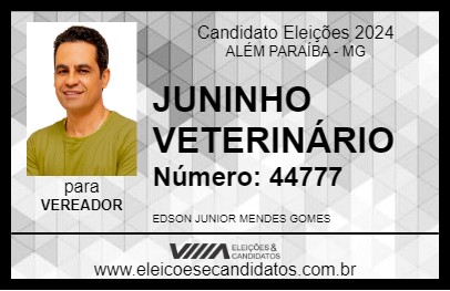 Candidato JUNINHO VETERINÁRIO 2024 - ALÉM PARAÍBA - Eleições