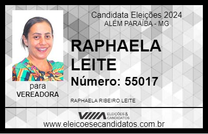 Candidato RAPHAELA LEITE 2024 - ALÉM PARAÍBA - Eleições