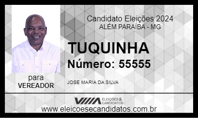 Candidato TUQUINHA 2024 - ALÉM PARAÍBA - Eleições