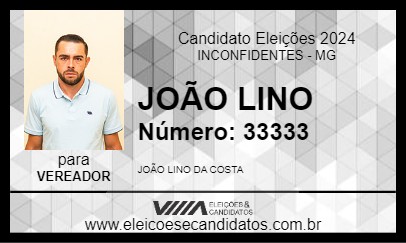 Candidato JOÃO LINO 2024 - INCONFIDENTES - Eleições