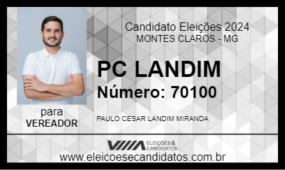 Candidato PC LANDIM 2024 - MONTES CLAROS - Eleições