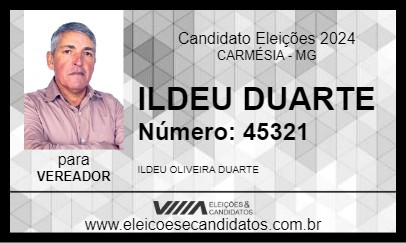 Candidato ILDEU DUARTE 2024 - CARMÉSIA - Eleições