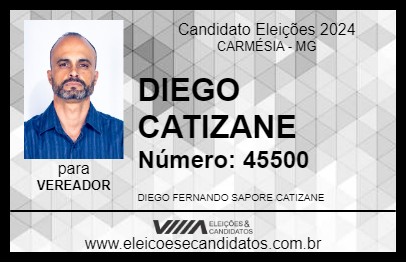 Candidato DIEGO CATIZANE 2024 - CARMÉSIA - Eleições