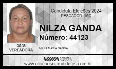 Candidato NILZA GANDA 2024 - PESCADOR - Eleições