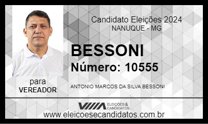 Candidato BESSONI 2024 - NANUQUE - Eleições