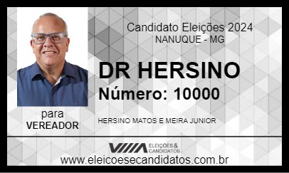 Candidato DR HERSINO 2024 - NANUQUE - Eleições