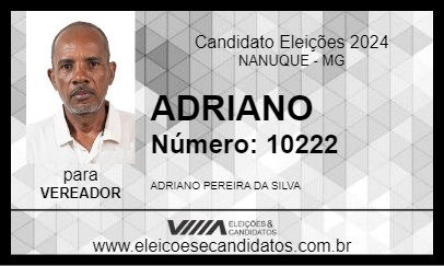 Candidato ADRIANO 2024 - NANUQUE - Eleições