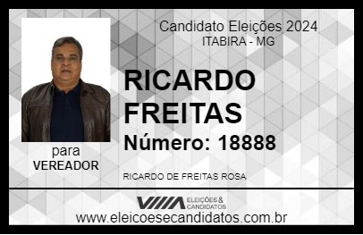 Candidato RICARDO FREITAS 2024 - ITABIRA - Eleições