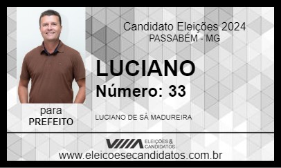 Candidato LUCIANO 2024 - PASSABÉM - Eleições