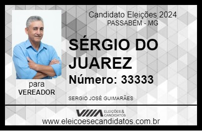 Candidato SÉRGIO DO JUAREZ 2024 - PASSABÉM - Eleições