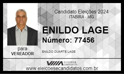 Candidato ENILDO LAGE 2024 - ITABIRA - Eleições